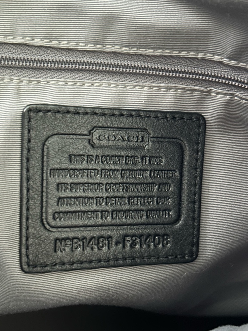 Coach Black Leather Shoulder Bag Silver Hardware structured Tote Classic - Picture 7 of 12
